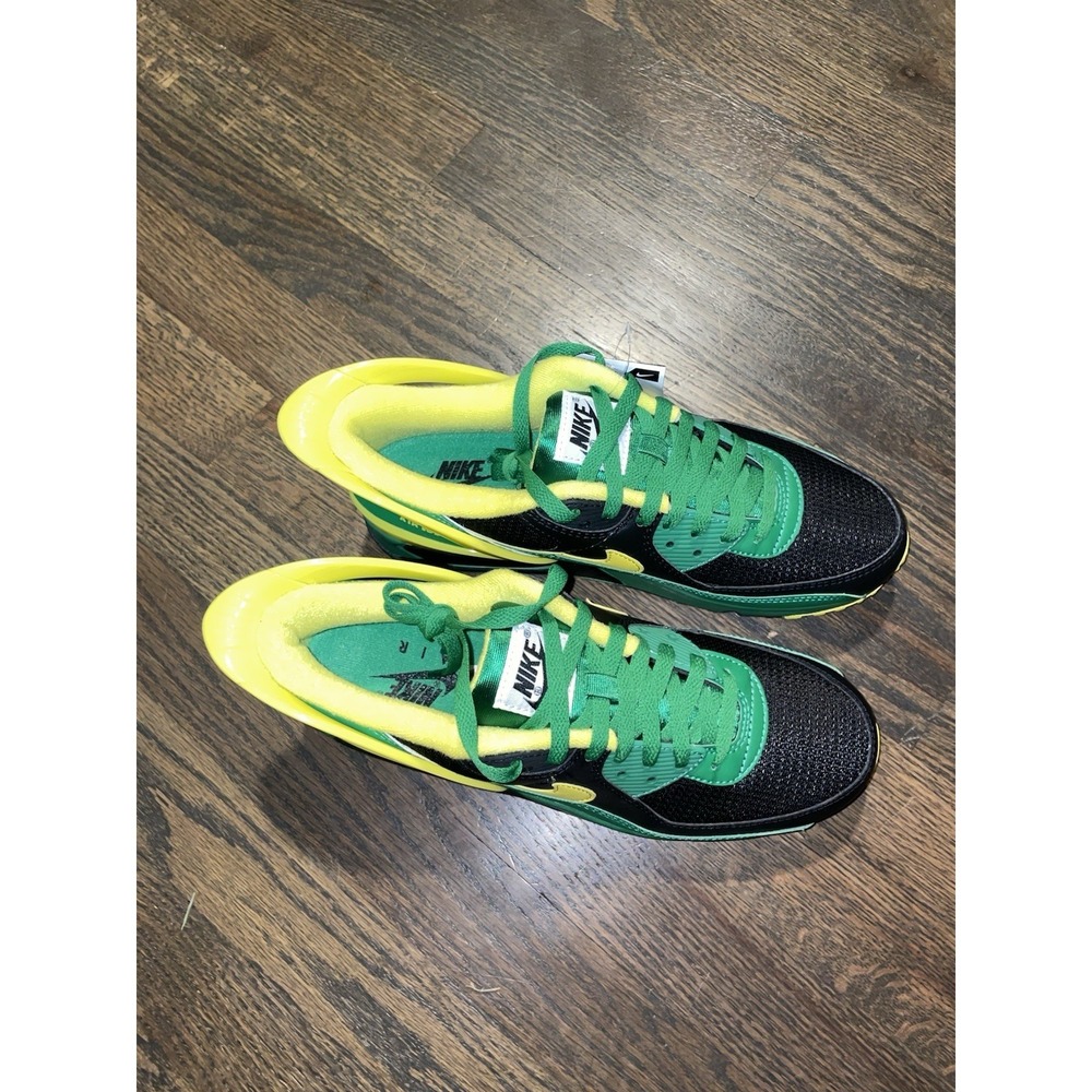 Pre-owned Nike Air Max 90 Flyease Oregon Ducks Low Cut Black/Green Men's US 9 - Picture 3 of 12